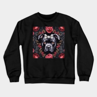 Cute Black Staffy Crewneck Sweatshirt